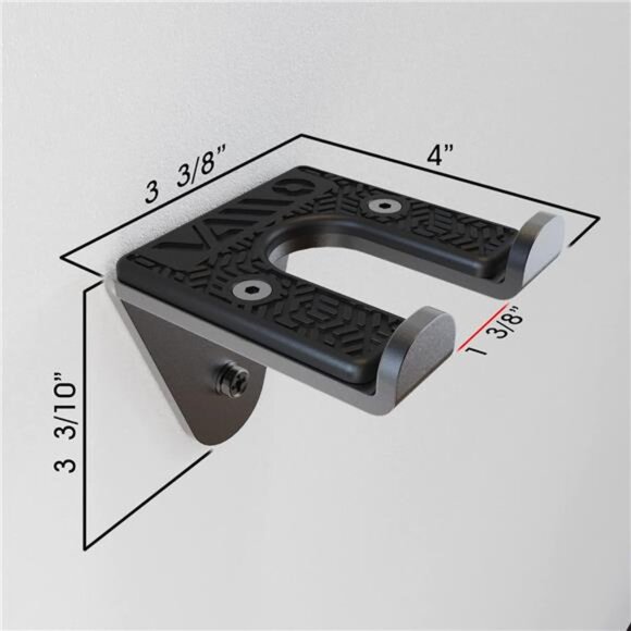 Single Olympic Barbell Hanger,Garage Gym Bar Wall Rack,Vertical Barbell Mount - Picture 4 of 7